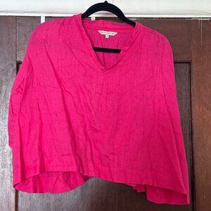Aliya Wanek flowy pink blouse